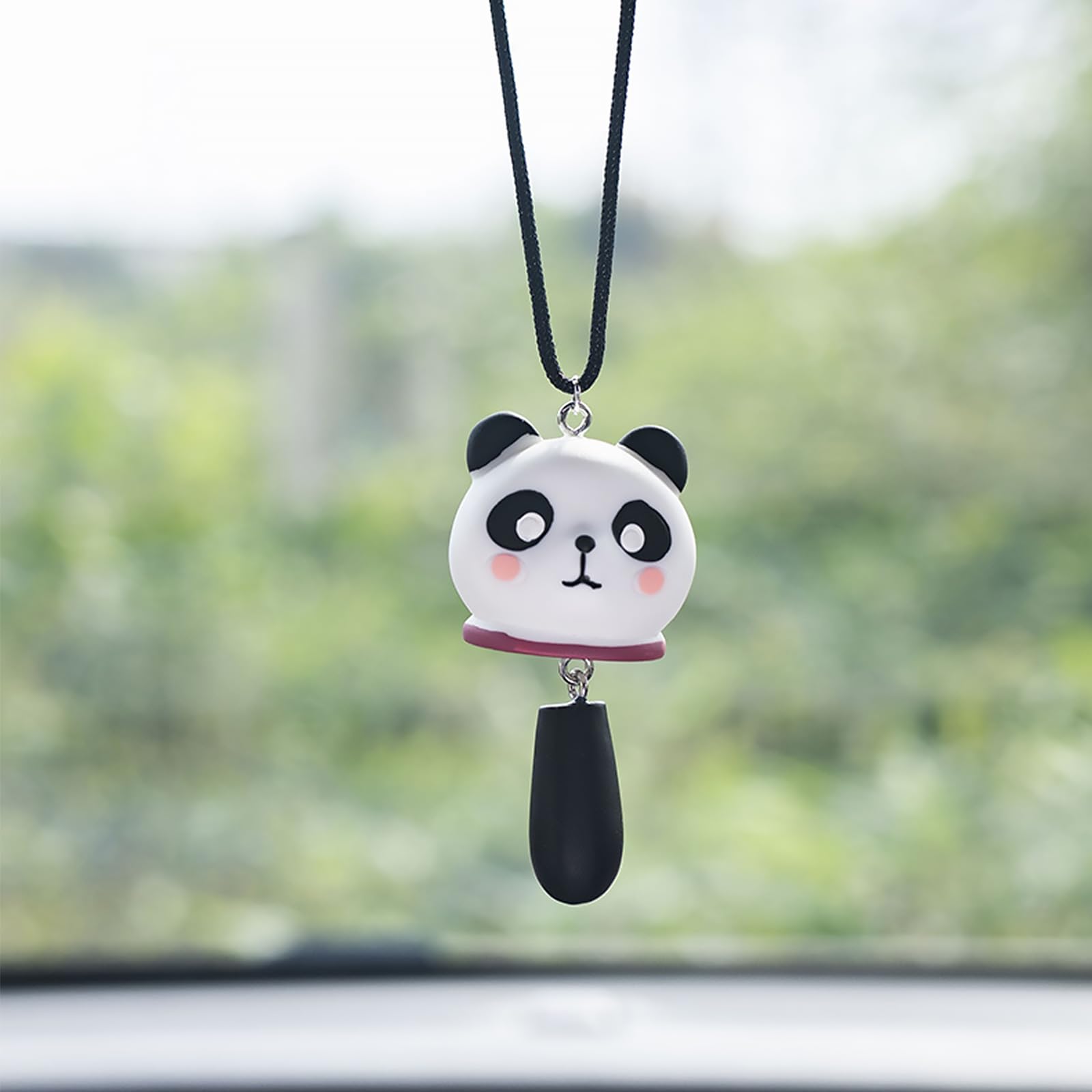 Lovely Swinging Panda Car Pendant,Cute Panda Car Rearview Mirror Hanging Ornament Auto Interior Home Decoration Accessories Birthday Gift for Family Friends Birthday Gift for Family Friends