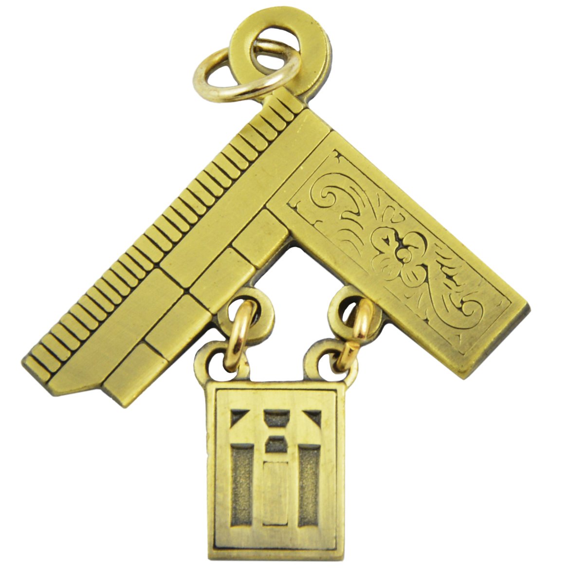 Past Master Masonic Pendant - [Brass][1 1/2'' Tall]