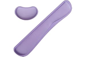 LIZPARE Keyboard Wrist Rest Mouse Wrist Support Set, Memory Foam Wrist Rest Pad for Computer Laptop Keyboard Mouse, Ergonomic Wrist Cushion Support for Typing Pain Relief, Gaming Home Office, Purple