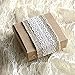 Aokbean 11 Yards/394 Inch Rustic Wedding Favor Jute Burlap Rolls Ribbon with White Lace Trims Tape Ribbon and 98 Feet Jute Twine(White)