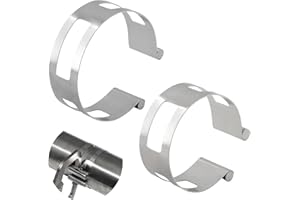 GJYSYP 2-Piece Stainless Steel Exhaust Welding Clamps, High Temperature and Corrosion Resistant, Welding Aid for Automotive and Motorcycle Exhaust Systems (2.5-inch, 3-inch packages)