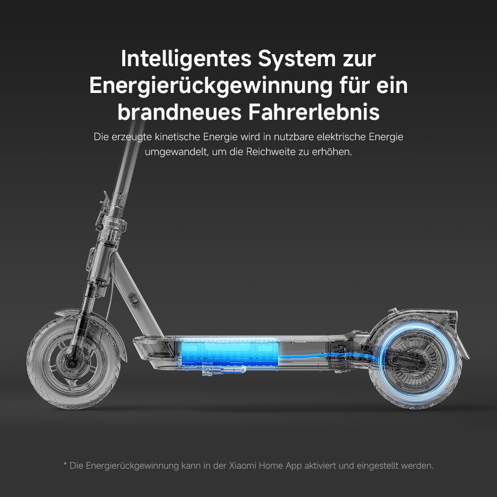 Xiaomi 5 Pro E-Scooter mit Straßenzulassung (max. 20km/h, bis zu 60km Reichweite & 22% Steigung, Federung vorne, 10" Luftreifen, Blinker, Dual-Bremssystem, Traktionskontroll-System, App) 9