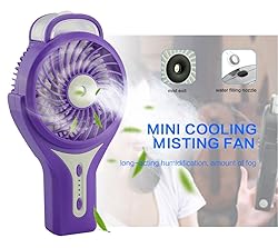 Welltop Mini Handheld USB Misting Fan with Personal
