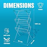 Guaranteed4Less Alloy Steel Clothes Wiper Laundry Drying Rack 15m 3-Tier view 4