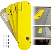 AGILLE Zero Clearance Inserts For DeWalt 7491, 7491RS, 7490 (Type 1), 744, 745, 746, 7480, with Riving Knife Slot, Precise Cuts with No Tear-Out, Include Off-set Screws, Easy Height Adjustment, 4-Pack