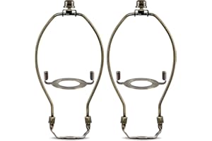 GOOCHAN Lamp Shade Harp, Antique Brass Lamp Harp Frame Lampshade Bracket, Detachable Shade Holder for Floor or Table Light (Bronze, 8-Inch)