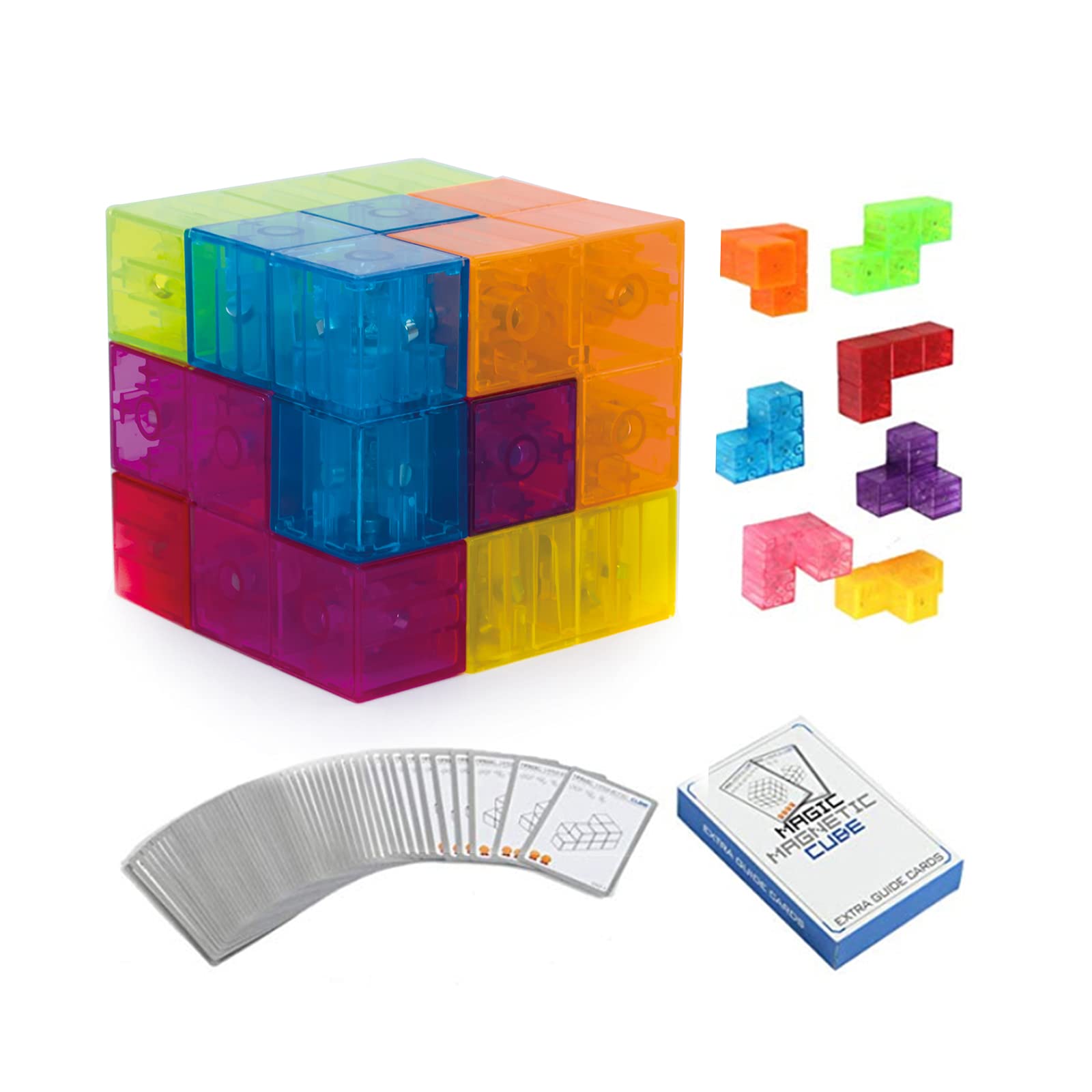 Crayola Pip Cubes 7-Piece Magnetic Building Blocks STEM Toys