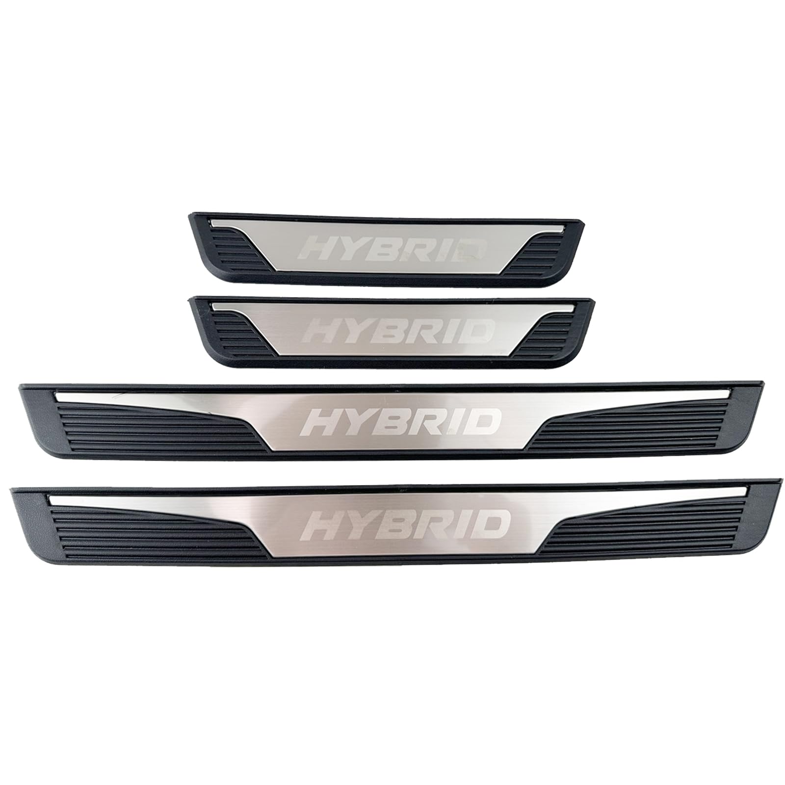 Photo 1 of DREOOCAR Door Sill Protectors Trims for Car Hybrid Accessories, Stainless Steel Cover Guard Sills Protector Door Scuff Plate Anti-Scratch Welcome Pedal Protect (Sliver, Width 1.97")