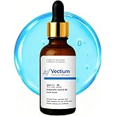 Vectium Blue Copper Peptide Serum 4% GHK-CU &amp; Hyaluronic Acid + B5 - Helps reduce the appearance of fine lines ，Firms, Smooths &amp; Hydrates Skin - All Skin Types, Especially Mature &amp; Dry Skin - 30ml
