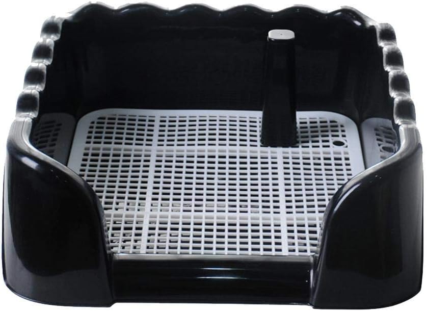 Kitabetty Portable Pet Toilet Tray Training Pad Holder with Fence Dogs,Potty Portable Toilet Tray Puppy Loo for Indoor and Outdoor Use