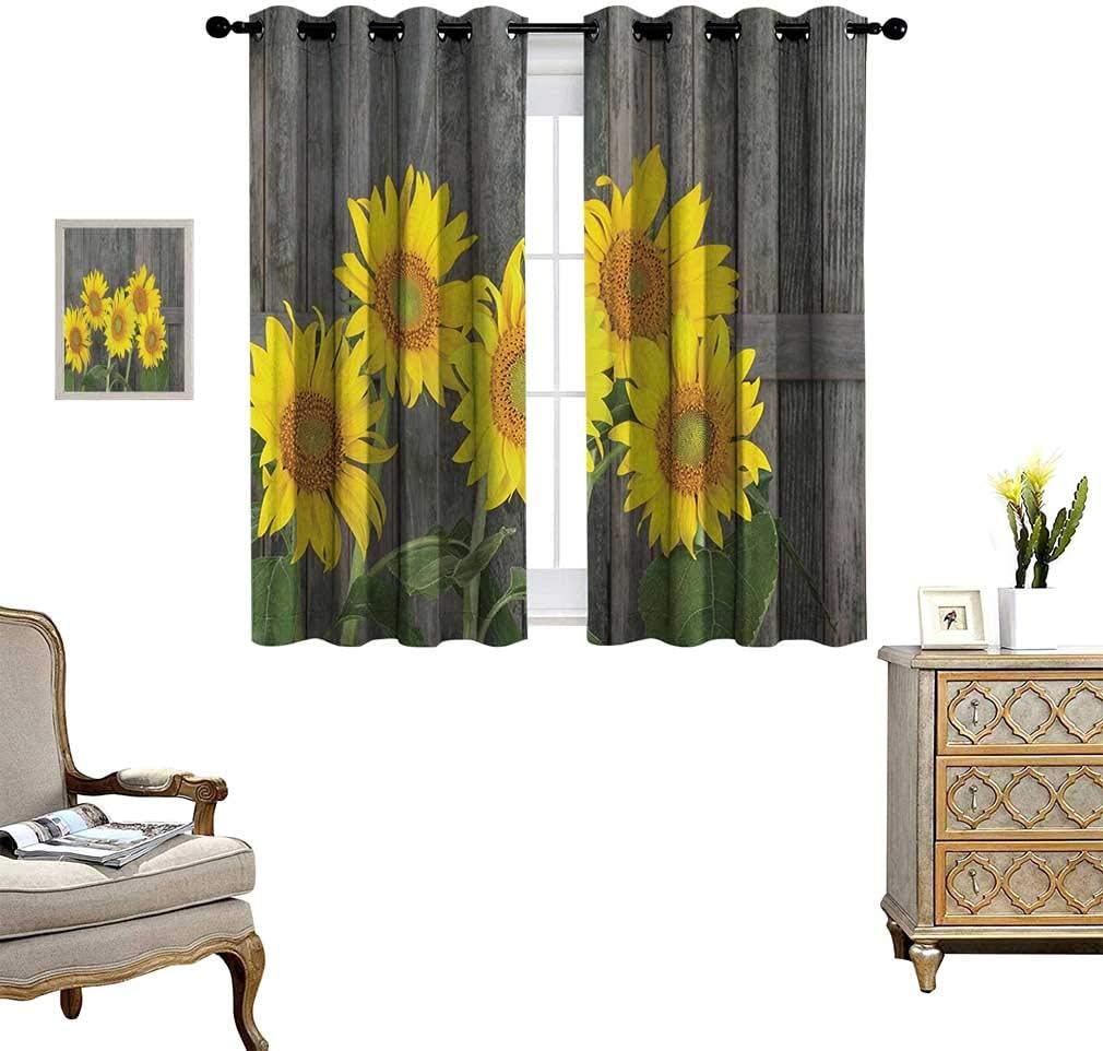 Cozydaily Sunflower Decor Customized Curtain Sunflowers