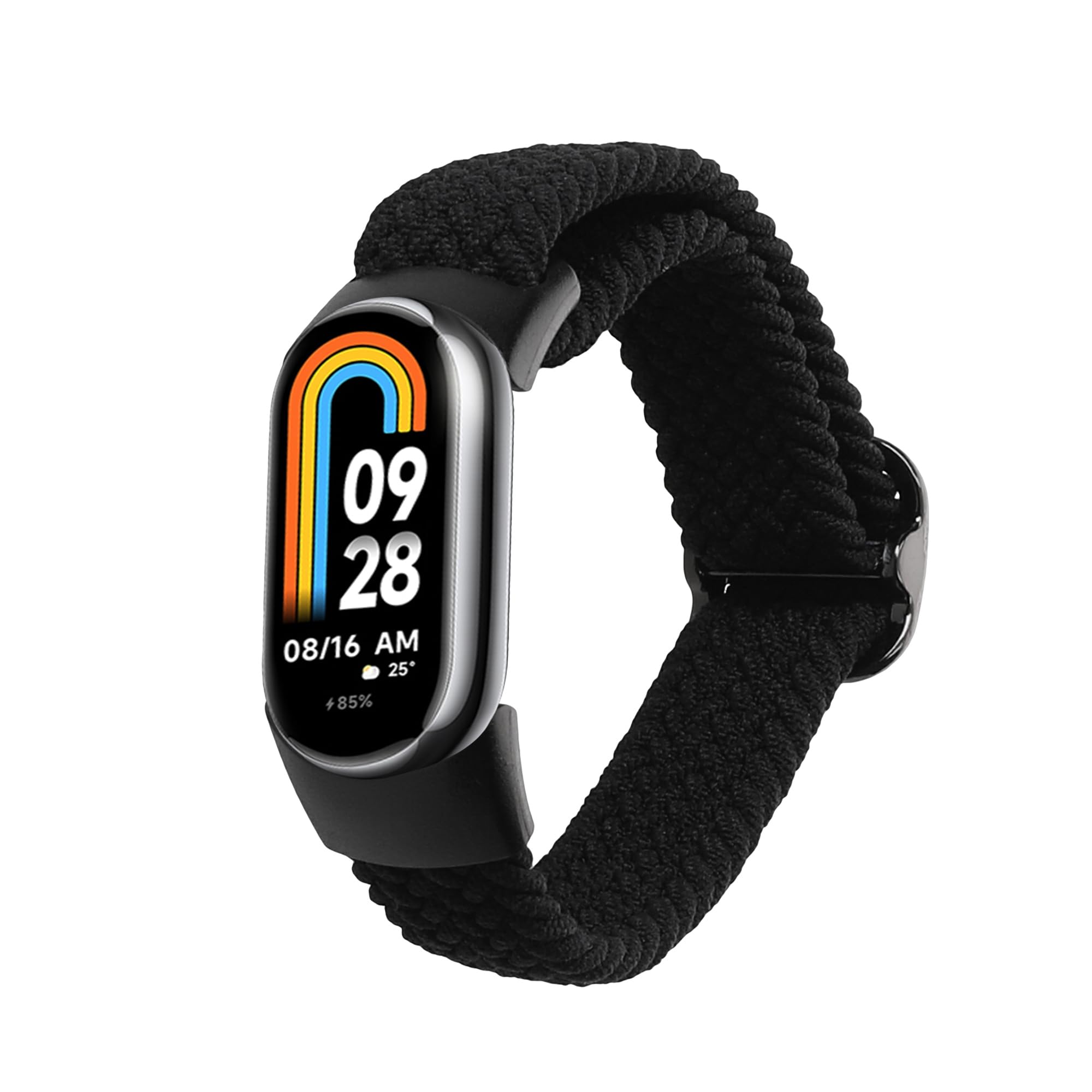kwmobile Nylon Band Compatible with Xiaomi Mi Band 10 / Mi Band 9/8 - Band Replacement Strap for Fitness Tracker - Black — image 1
