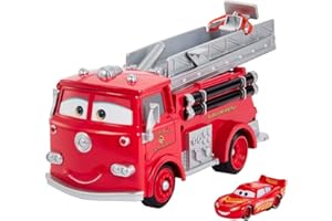 Mattel Disney Pixar Cars Stunt and Splash Red with Exclusive Color Change Lightning McQueen Vehicle, Color Changers Playset For Transforming Paint Job Vehicles, Kids Birthday For Kids Age 4 and Older