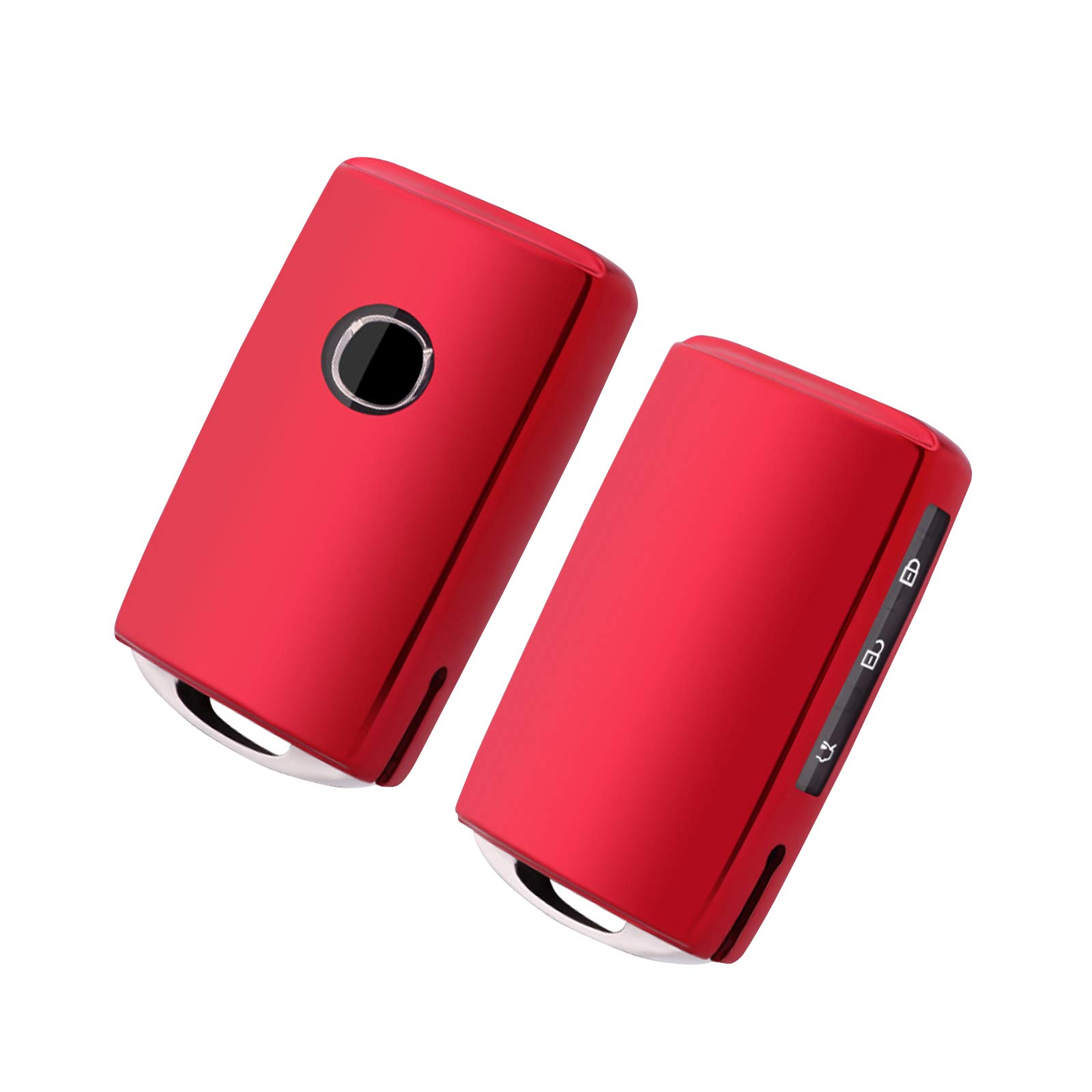 LFOTPP Mazda Key Case, Thermoplastic Polyurethane (TPU) Silicone Car Key, Key Case, Protective Cover, Accessory (Red)