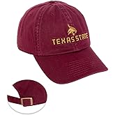 Desert Cactus Texas State University Baseball Hat TXState Bobcats Brimmed Embroidered Hats Cap Adjustable Cloth Strap Adult (Style E) Maroon