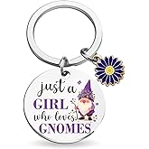 ICHRATI Gnomes Gifts For Women Birthday Christmas Gnome Gift For Girls Friend Daughter Sister Bestie Cute Womens Key Chains Christmas Stocking Stuffers For Girls Teens