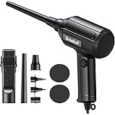 Svinkal Compressed air Duster Electric 500W, Canned air Replacement, 40000RPM Air Blower, Stepless Speed, an AC dust Blower with 6ounces of Blowing Power for Computer Keyboards etc Electronic Duster