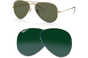 Ray-Ban Original AVIATOR LARGE METAL RB3025 Replacement Lenses +BUNDLE with ACCESSORY EYEWEAR KIT
