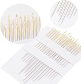 LAMXD 3 Pcs Embroidery Hoop Set Rectangular Square Plastic 3 Sizes Gold Eye view 7