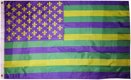 Amazon Com American Wholesale Superstore 3x5 Usa Mardi Gras