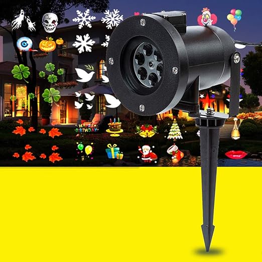 Navidad Proyector Luces Al Aire Libre 12 Patrones De Diapositivas ...