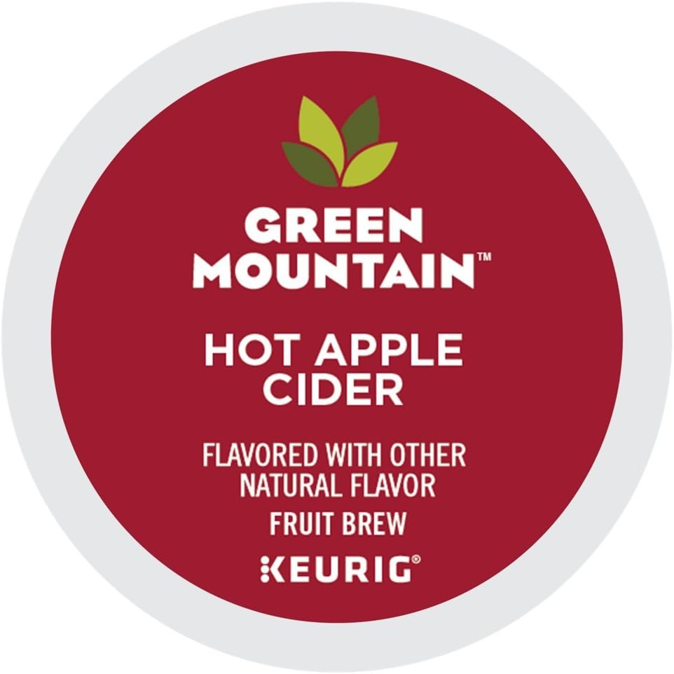 Green Mountain Hot Apple Cider, Single Serve Cider K Cup Pods for Keurig Brewers, 30 Count