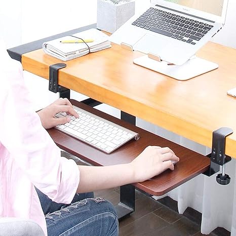 Soporte teclado ordenador bajo mesa Las mejores mesas.