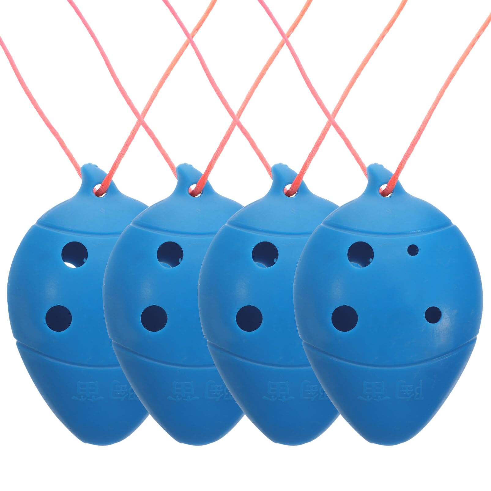 4Pcs 6-Hole Ocarina for Children, Beginner-Friendly Plastic Instrument, Blue - Ideal for Early Learning and Special Occasions