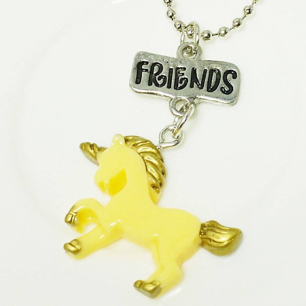 3pcs Necklace Set for Best Friends Unicorn Necklace Pendant Symbolize Girls Boys Best Friendship Necklace Last Forever Children Delicate Gifts