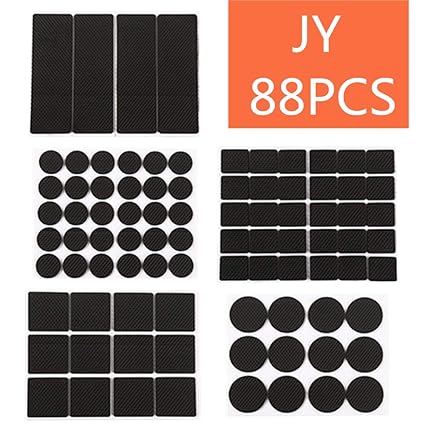 88 Pcs Various Sizes Furniture Pads Self Stick Felt Furniture