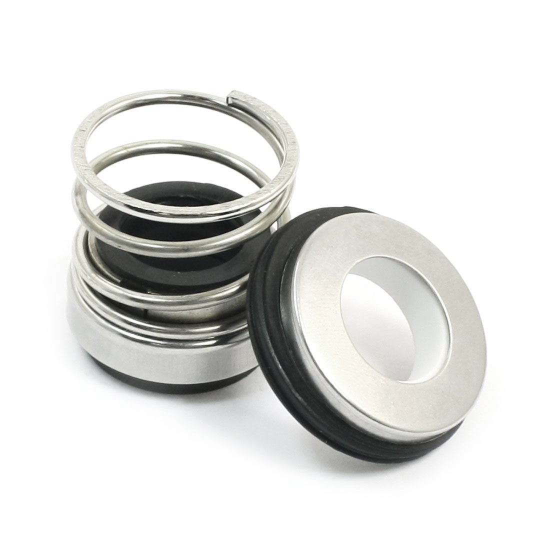 Sourcingmap Ceramic Rotary Ring Rubber Bellows Pump Tight Mechanical Seal 14mm with 1 Ceramic Guard Coil