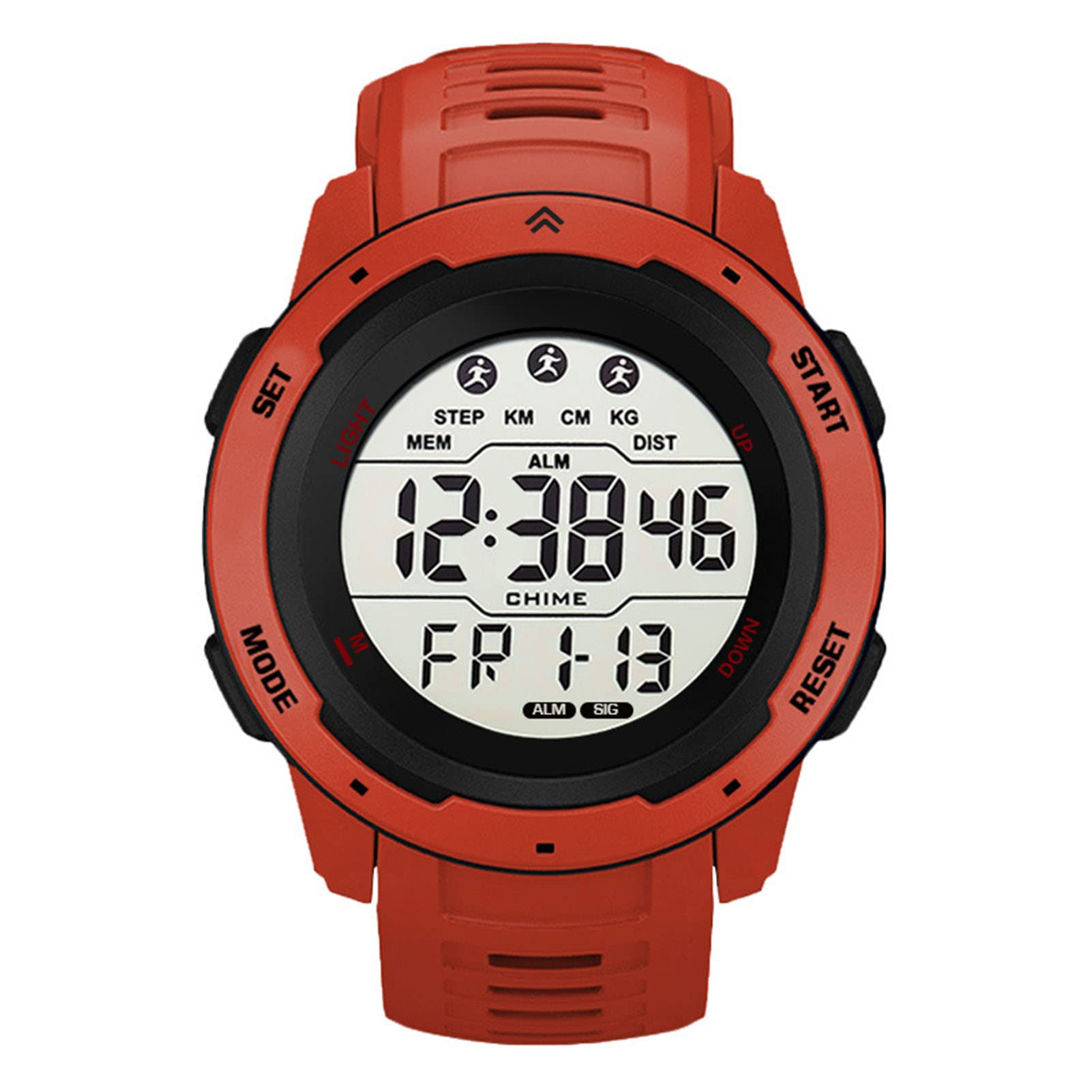 Men's Digital Sports Watch - Luminous, Alarm, Date, Timing, 12/24 Hour System Digital Electronic 50M Waterproof Outdoor Sports Running Watch