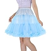 CHERRY LOVE 18inch Petticoat Mid-Thigh Underskirt Princess Puffy Mini Skirt