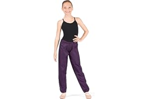 Body Wrappers Ripstop Pants for Dance, Hiking, Workouts and More - Unisex Youth Warm Up Pants for Boys and Girls - Style 071 (8-10, Black)