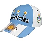 3 Stars 1978 1986 2022 Champions Argentina Baseball Cap Full Print Adult Unisex Adjustable Hat Soccer Fans Caps Black