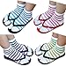 AWEHIRU QING Premium Cotton Toe Socks For Women Stylish Tabi Ankle Socks For Flip Flop Pack of 4 (4 pack) (two toes socks 4 pack)