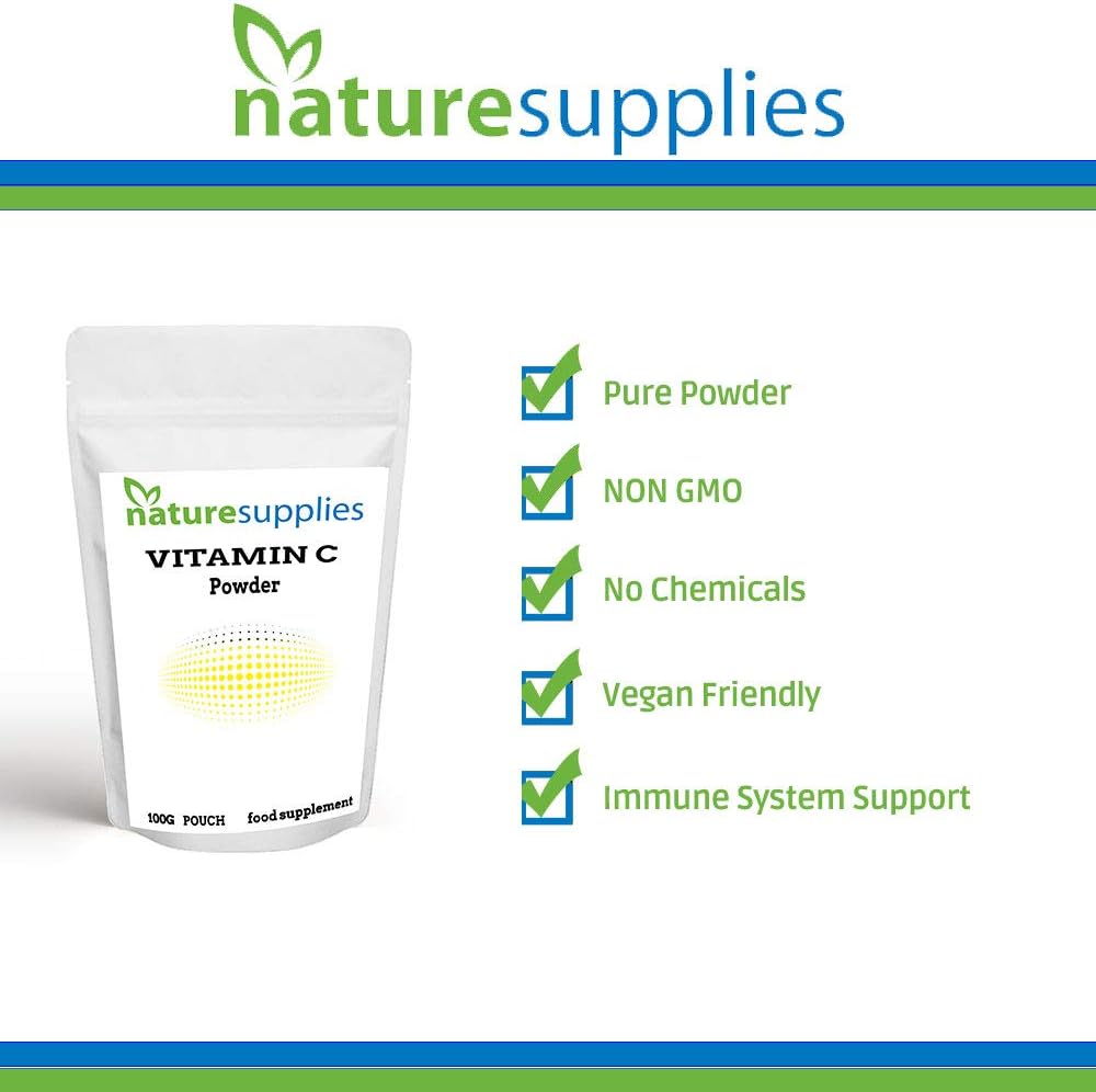 High Strength Vitamin C Powder 100g, VIT C Ascorbic Acid, Pure, Non-GMO & Vegan-Friendly, Immune Support Supplement - Image 5