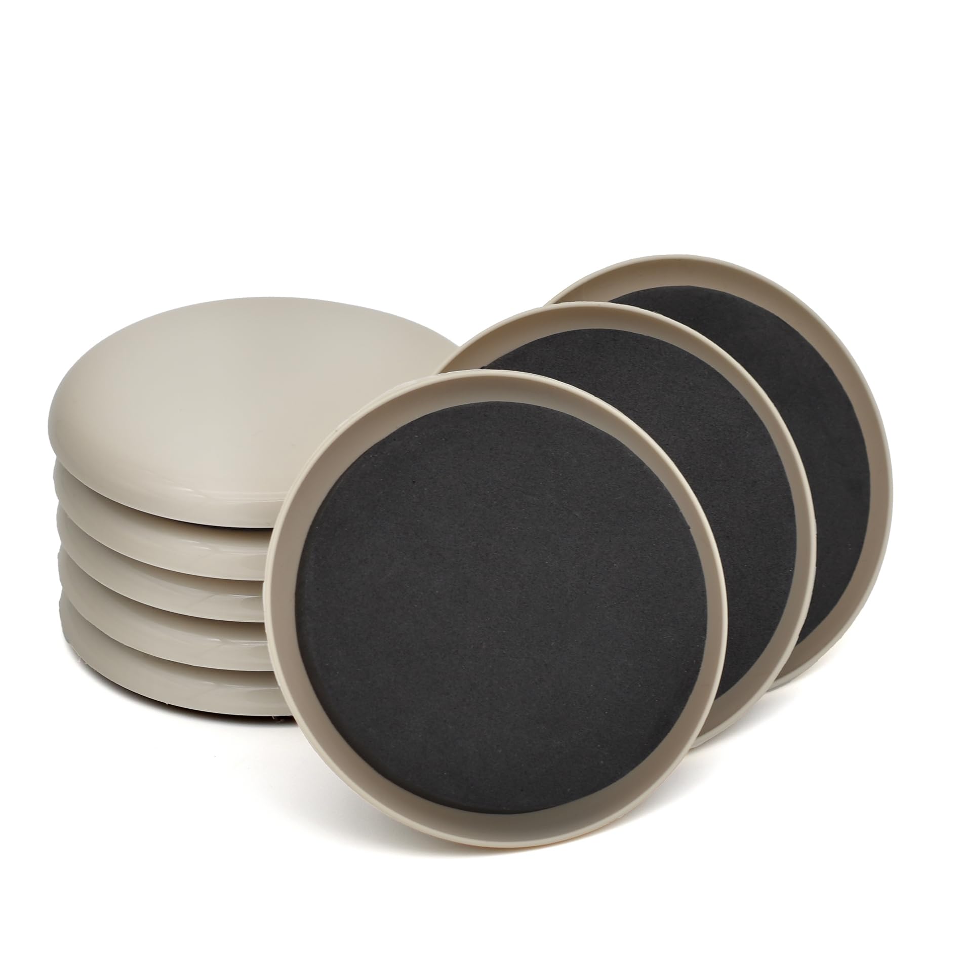 Photo 1 of Furniture Sliders, 8 Pcs 3 1/2'' Furniture Sliders Pads for Hardwood Floors, Chair Legs Floors Protectors, Reusable Round Glides Glider, Heavy Duty Furniture Movers Sliders