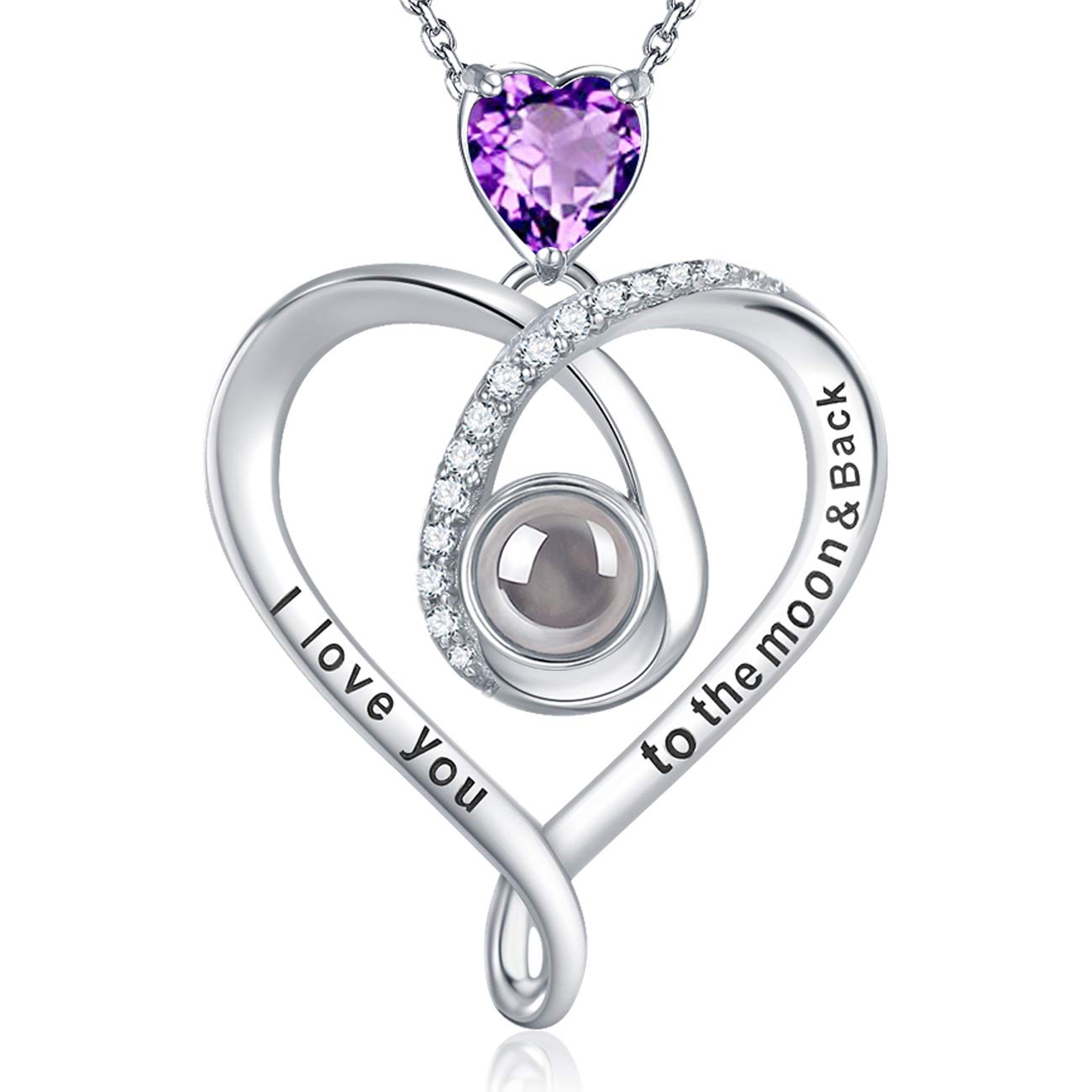 February Birthstone Necklace 