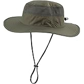 Home Prefer UPF 50+ Men's Sun Hat Wide Brim Bucket Hat UV Protection Hat for Mens Womens Beach Safari Gardening Golf Fishing