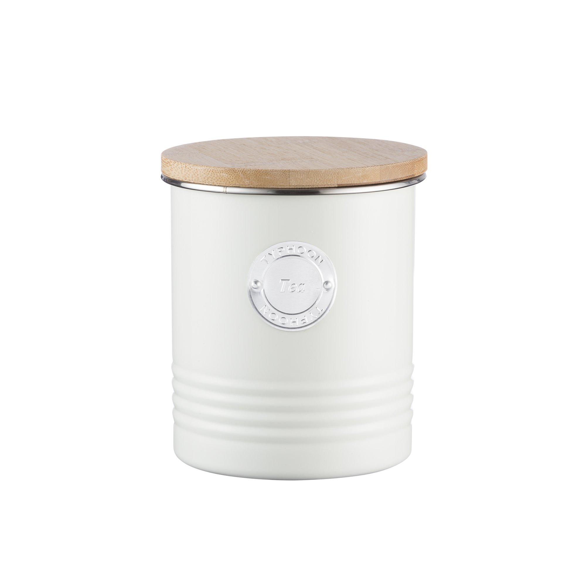 Typhoon Living Tea Canister, Steel, Beige, 11 x 11 x 15.5 cm, 1400.974