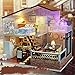 WYD DIY Sunshine Doll House Handmade Wooden Dollhouse With Furniture Kits LED Light Creative Gift