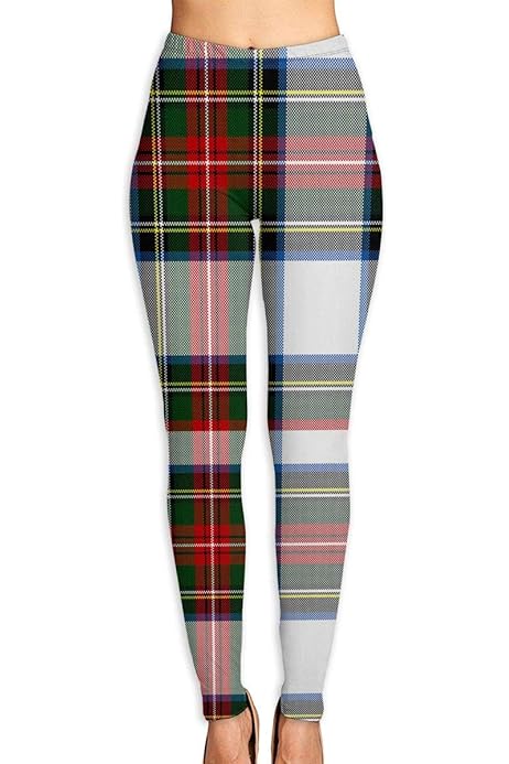 plaid workout leggings