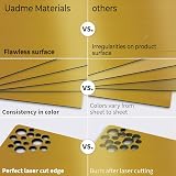 Uadme Laser Engraving Materials 4 Pack 30x20 cm Black Core Mirror Gold Plate view 3