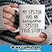 Funny Sister Gift - My Sister Has An Awesome Sister Coffee Mug - Best Unique Sibling Present Idea For Her - 11oz Ceramic Tea Cup - Great Birthday, Christmas, Graduation Gift