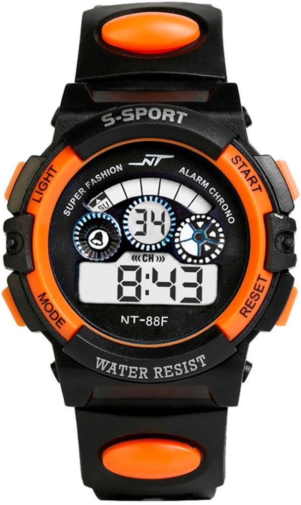 FestidayElectronic Watches for Men Fashion Casual Sport Digital Cool Smart Movement Alarm Date Multi Function Watches Sale 50 M Waterproof Watches Gentlemen Gift