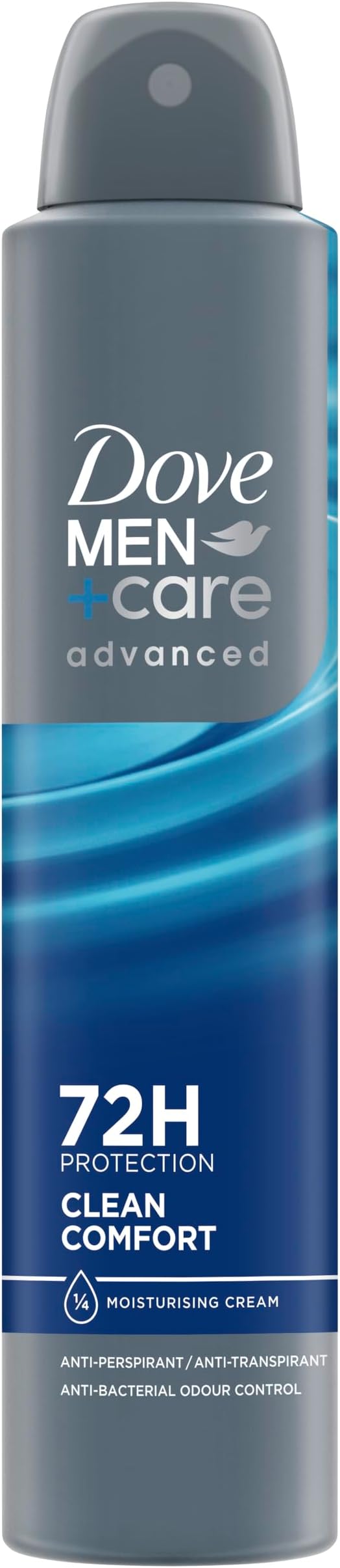 Dove Men+Care Clean Comfort Anti-Perspirant 72Hr Protection 200ml Sweat Odour