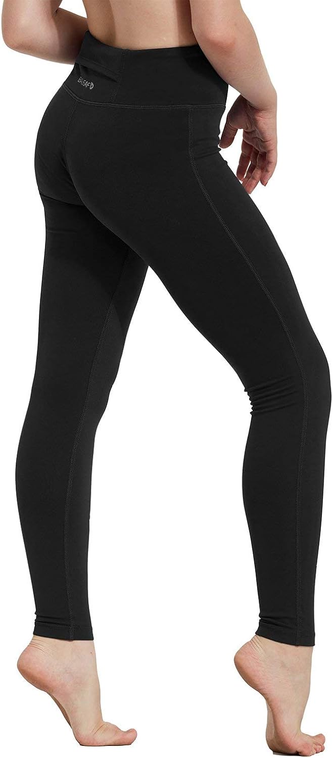 BALEAF Youth Girl's Athletic Dance Leggings Compression Pants Running Active Yoga Tights with Back Pocket: Clothing