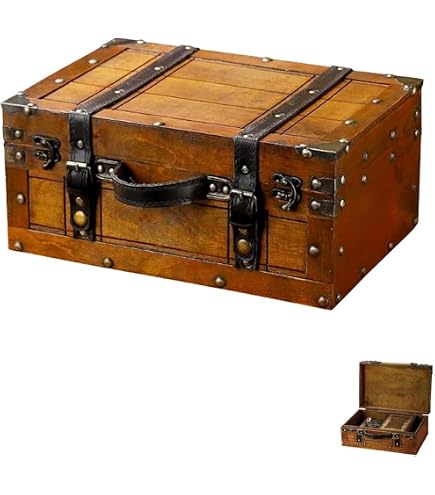 Amazon.com: XJJUN Vintage Suitcase Old Fashioned Storage Box