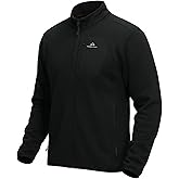 Pioneer Camp Men's Fleece Jackets Full Zip Lightweight Winter Warm with Zipper Pockets Athletic Camping Outwear Coat